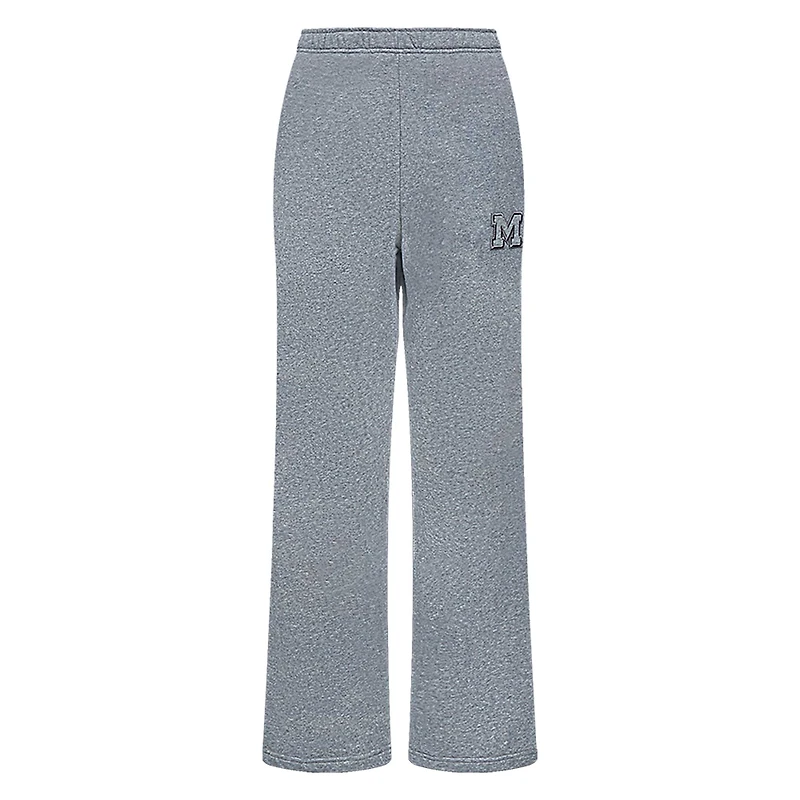 Women's Pro Standard Heather Charcoal Michigan Wolverines Tonal Neutral Relaxed Fit Fleece Sweatpants