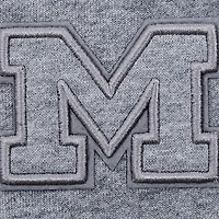 Women's Pro Standard Heather Charcoal Michigan Wolverines Tonal Neutral Relaxed Fit Fleece Sweatpants