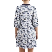 Women's Smith & Quinn White/Blue Michigan Wolverines Tailgate Collection Tory Dress