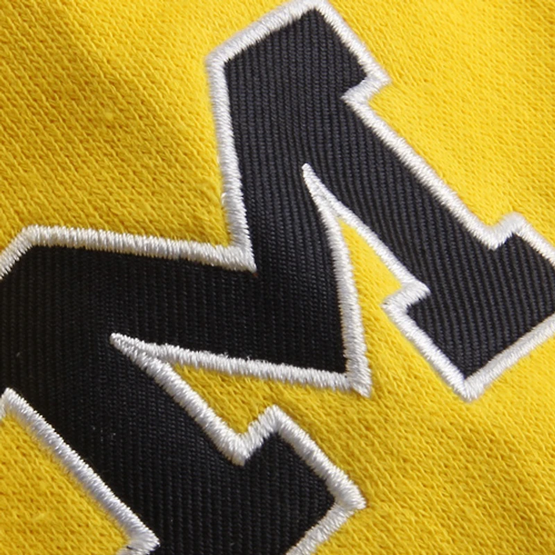 Women's Stadium Athletic Gold Michigan Wolverines Arched Name Full-Zip Hoodie