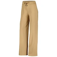 Ensemble sweat-shirt court et pantalon de survêtement raglan pour femmes, beige, Michigan Wolverines