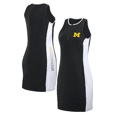 Robe débardeur noire WEAR by Erin Andrews Michigan Wolverines Bodyframing pour femmes