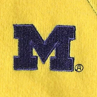 Women's ZooZatz Navy/Maize Michigan Wolverines Colorblock Cozy Tri-Blend Lounge Pants