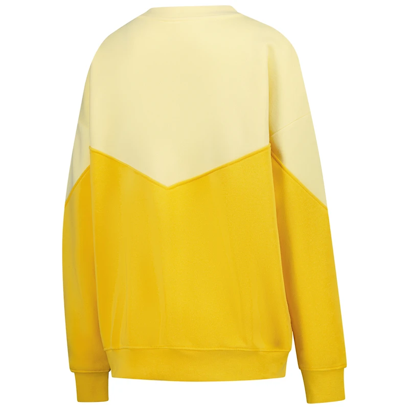 Sweat-shirt oversize jaune Michigan Wolverines Bestie pour femme ZooZatz