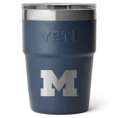 Gobelet empilable YETI Michigan Wolverines Rambler de 473 ml (16 oz) avec couvercle Magslider