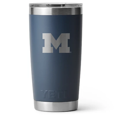 YETI Michigan Wolverines 20oz. Rambler Tumbler with Magslider Lid