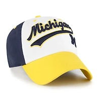 Casquette ajustable blanche « 47 Michigan Wolverines Scooter Clean Up » pour jeunes