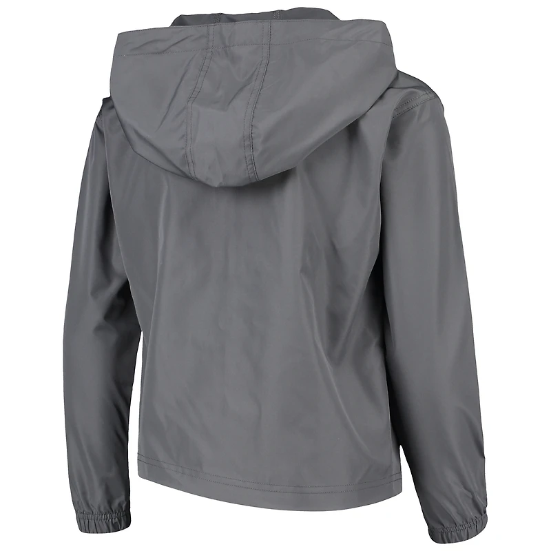 Youth Champion Graphite Michigan Wolverines Pack & Go Windbreaker Jacket