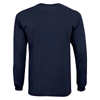 Youth Champion  Navy Michigan Wolverines Icon Logo Long Sleeve Volleyball T-Shirt
