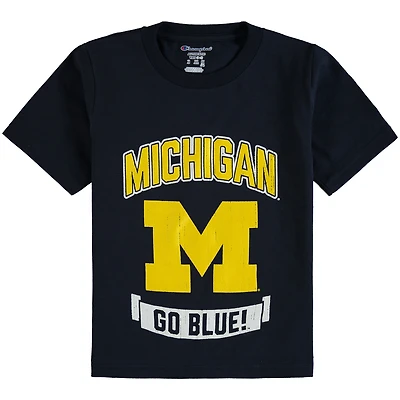 T-shirt de la mascotte forte des Wolverines du Michigan marine, champion jeunes