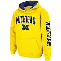 Youth Colosseum Navy Michigan Wolverines 2-Hit Team Pullover Hoodie