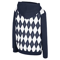 Youth Colosseum Navy Michigan Wolverines Argyle The Dealio Pullover Hoodie