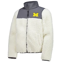 Youth Garb Charcoal Michigan Wolverines Teddy Sherpa Jacket