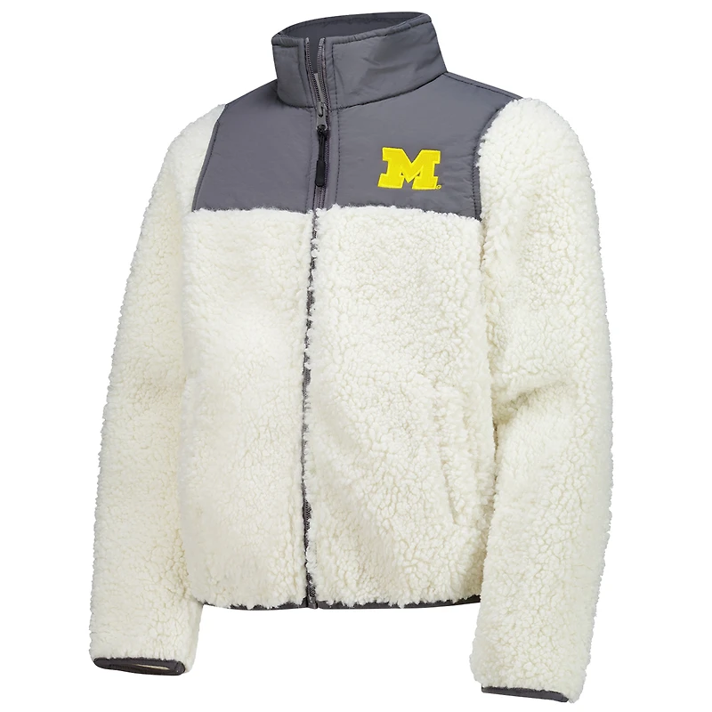 Vêtements pour jeunes - Veste en sherpa anthracite Michigan Wolverines
