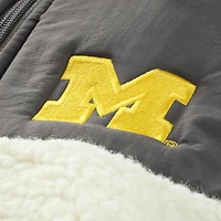 Youth Garb Charcoal Michigan Wolverines Teddy Sherpa Jacket