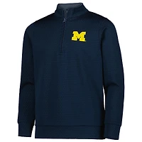 Youth Garb Navy Michigan Wolverines Sterling Long Sleeve Quarter-Zip Performance Top