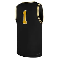 Youth Jordan Brand #1 Pitch Blue Michigan Wolverines Replica Basketball Jersey