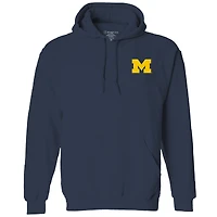 Youth  Navy Michigan Wolverines Classic Holiday Sweater Hoodie