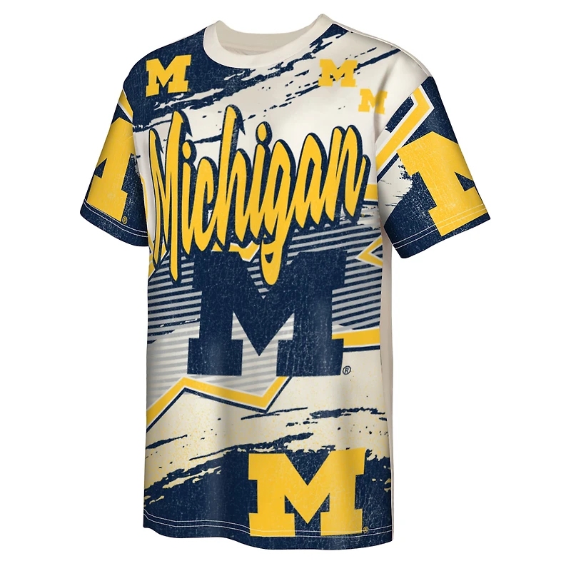 Youth Outerstuff  Cream Michigan Wolverines Make Noise T-Shirt