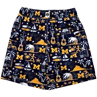 Maillot de bain Luau bleu marine pour jeunes Wes & Willy Michigan Wolverines