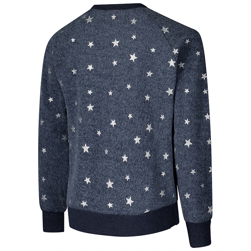 V110838 Mich Youth W&W Shimmer Star Reverse Fleece Crew SWTYTHCRW 642MIC382 #3
