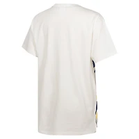 Youth White Michigan Wolverines Let's Get Loud Oversized T-Shirt