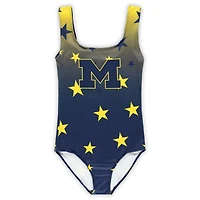 Justaucorps de danse ZooZatz pour jeunes Michigan Wolverines bleu marine