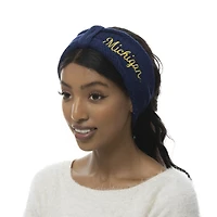 ZooZatz Michigan Wolverines Knit Bow Headband & Mittens Bundle