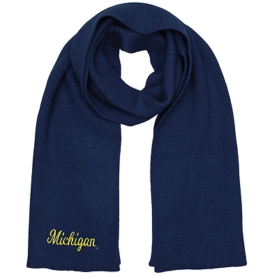 ZooZatz Navy Michigan Wolverines Fashion Knit Scarf