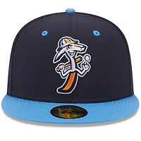 Men's New Era Navy Midland Rockhounds Authentic Collection Alternate Logo 59FIFTY Fitted Hat