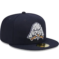 Men's New Era Navy Midland Rockhounds Marvel x Minor League 59FIFTY Fitted Hat