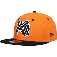 Casquette ajustée 59FIFTY Road Midland Rockhounds Authentic Collection pour homme de New Era orange
