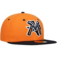 Casquette ajustée 59FIFTY Road Midland Rockhounds Authentic Collection pour homme de New Era orange