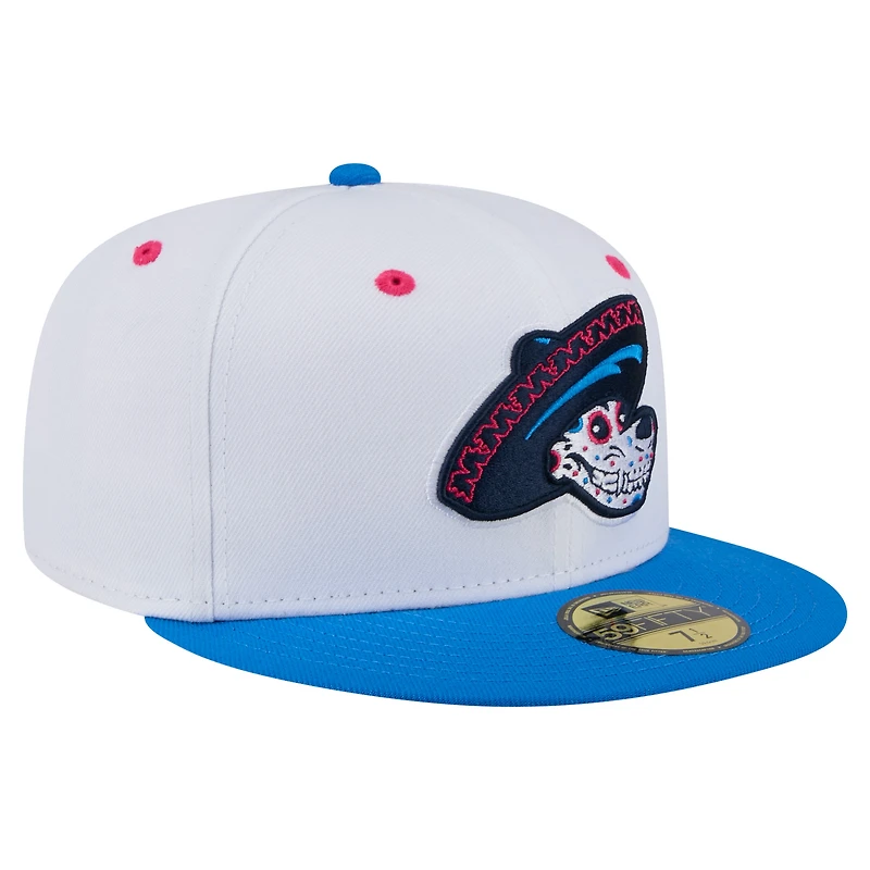Men's New Era White/Blue Midland Rockhounds Copa de la Diversión 59FIFTY Fitted Hat