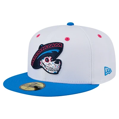 Men's New Era White/Blue Midland Rockhounds Copa de la Diversión 59FIFTY Fitted Hat
