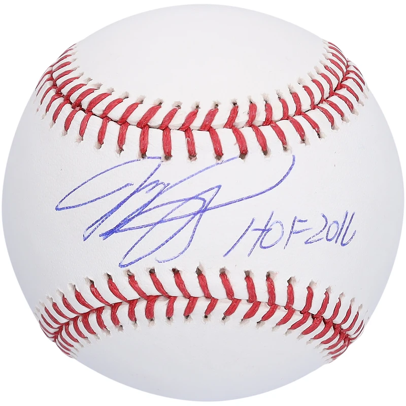 Baseball autographié par Mike Piazza des New York Mets avec l'inscription « HOF 2016 »