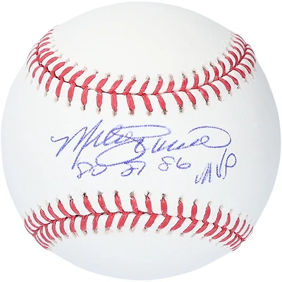 Baseball autographié par Mike Schmidt des Philadelphia Phillies avec l'inscription « 80 81 86 NL MVP »