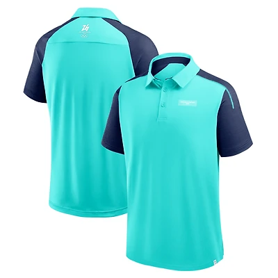 Polo de défenseur Fanatics Aqua Milano Cortina 2026 pour hommes