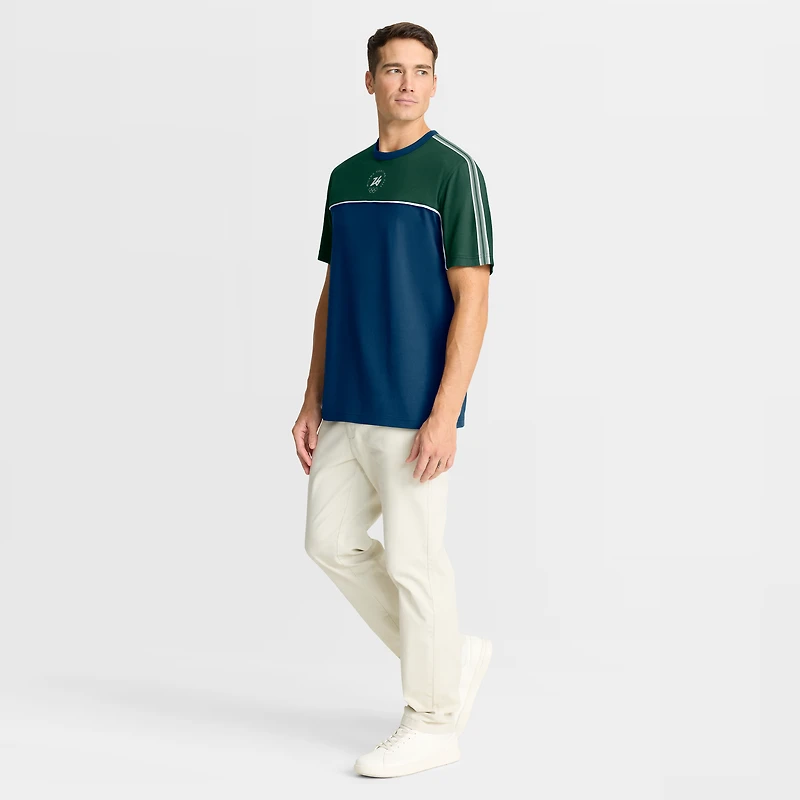 T-shirt rétro circulaire bleu/vert Milano Cortina 2026 pour homme de Fanatics