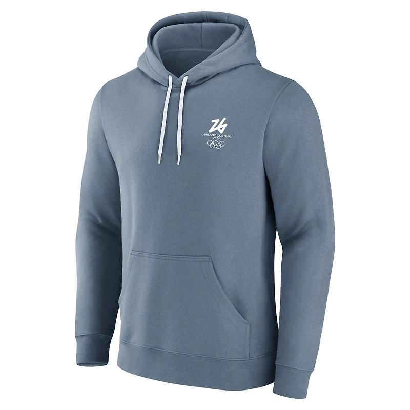 Sweat à capuche polaire Fanatics Blue Milano Cortina 2026 pour homme