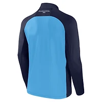 Men's Fanatics Blue Milano Cortina 2026 Winter Olympics Raglan Quarter-Zip Jacket