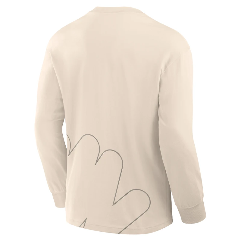 T-shirt à manches longues Fanatics Cream Milano Cortina 2026 Winter Olympics pour homme