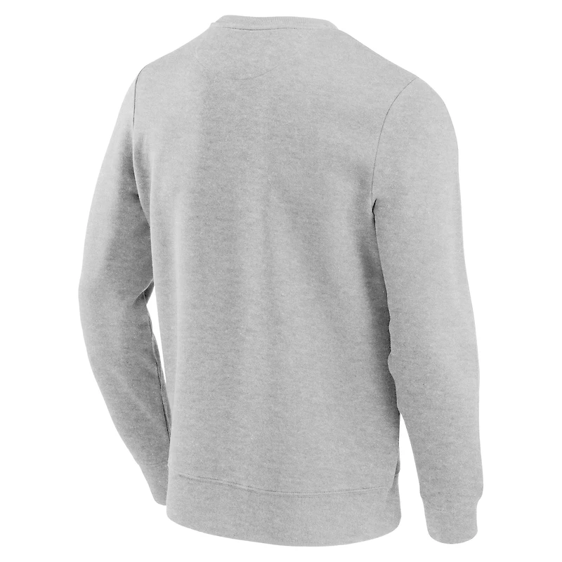 Men's Fanatics Gray Milano Cortina 2026 Winter Olympics Curling Pictogram Graphic Tri-Blend Sweatshirt