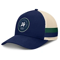 Men's Fanatics Navy/Cream Milano Cortina 2026 Winter Olympics Prestige A-Frame Adjustable Hat