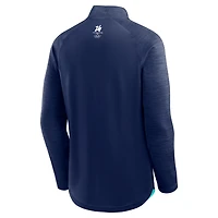 Men's Fanatics Navy Milano Cortina 2026 Winter Olympics Defender Raglan Quarter-Zip Pullover