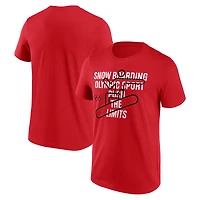 T-shirt graphique Fanatics rouge Milano Cortina 2026 Jeux olympiques d'hiver de snowboard avec pictogramme
