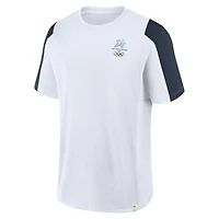 T-shirt Fanatics blanc Milano Cortina 2026 Jeux olympiques d'hiver, modèle classique à panneaux