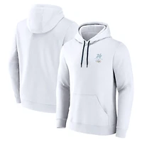 Men's Fanatics White Milano Cortina 2026 Winter Olympics Fleece Pullover Hoodie