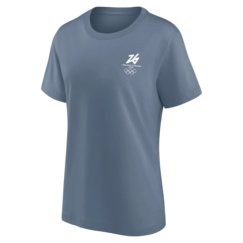 Women's Fanatics Blue Milano Cortina 2026 Winter Olympics Essentials T-Shirt