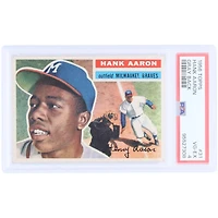 Hank Aaron Milwaukee Braves 1956 Topps Gray Back #31 PSA Authenticated 4 Card